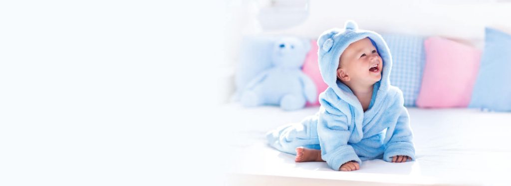 baby laughing for children's care